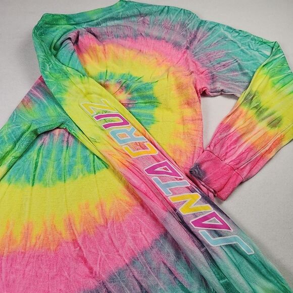 The Original Santa Cruz Tie-Dye Skateboard Shirt Medium Long Sleeve T-Shirt - Picture 10 of 10